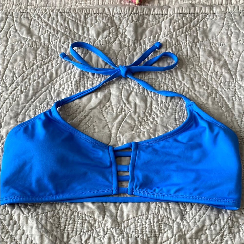 Midori Mau Loa Blue Bikini Top L